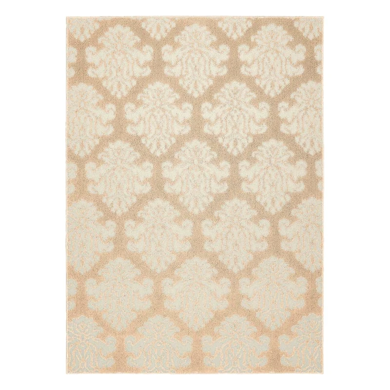 Botanical Tan & Ivory Indoor & Outdoor Area Rug, 4x6