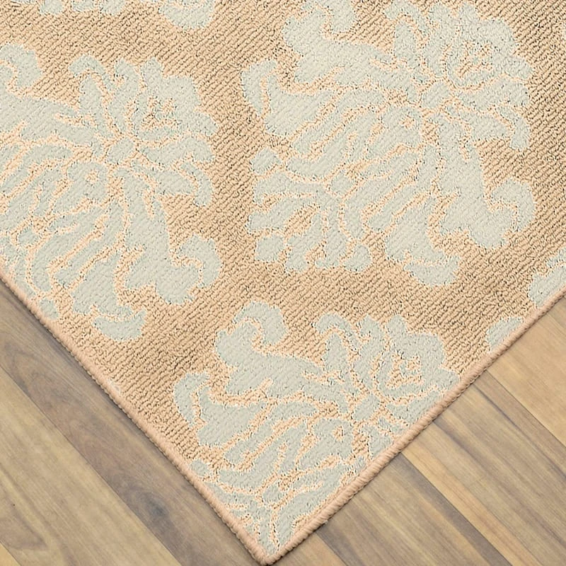 Botanical Tan & Ivory Indoor & Outdoor Area Rug, 4x6 - Image 4