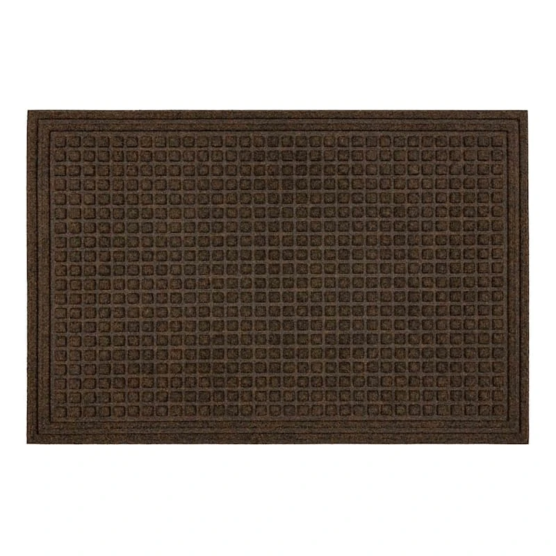 Brown Waffle Impressions Doormat, 36x48
