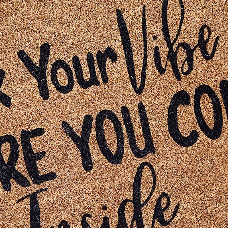 Check Your Vibe Before You Come Inside Coir Mat, 18x30 - Image 2