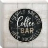 Coffee Bar Wood Wall Art, 12"