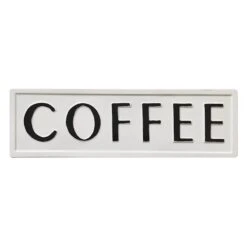 Coffee Metal Wall Art, 20x6