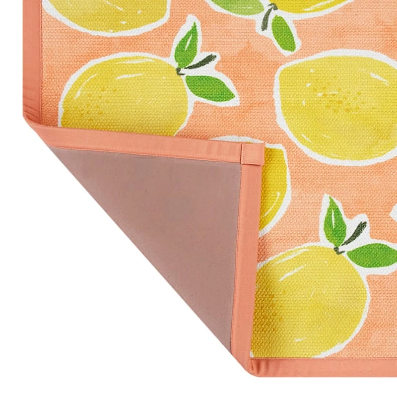 Coral Lemons Kitchen Mat, 21x34 - Image 3