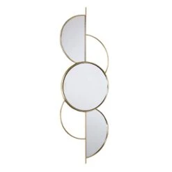 Crosby St Gold Modern Metal Wall Mirror, 13x41