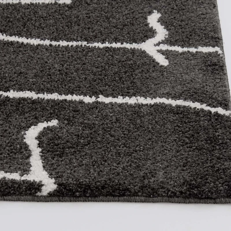 (D557) Mirabella Black Area Rug, 7x10 - Image 2