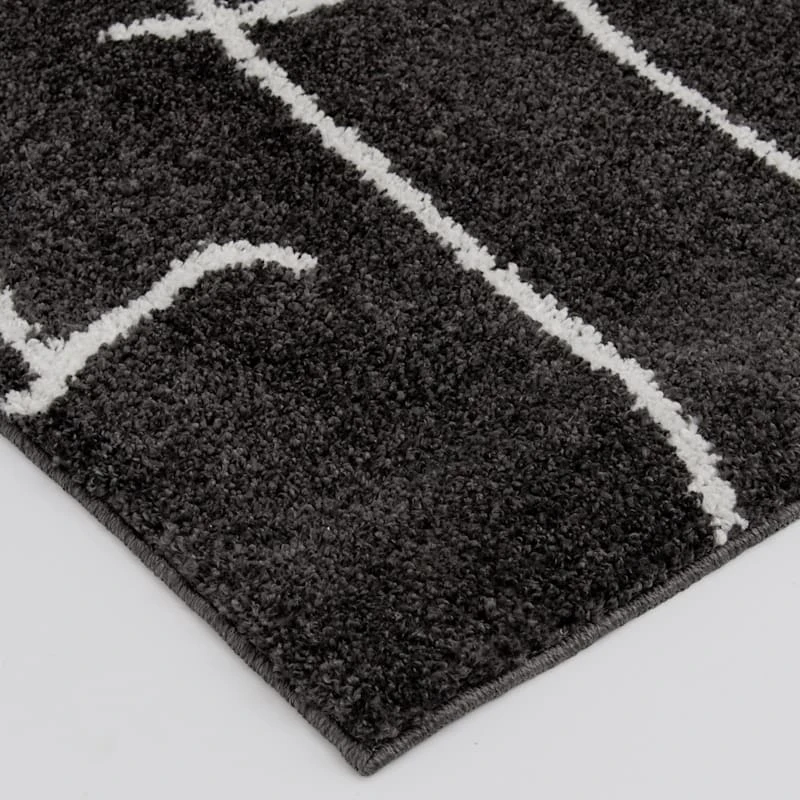 (D557) Mirabella Black Area Rug, 7x10 - Image 3