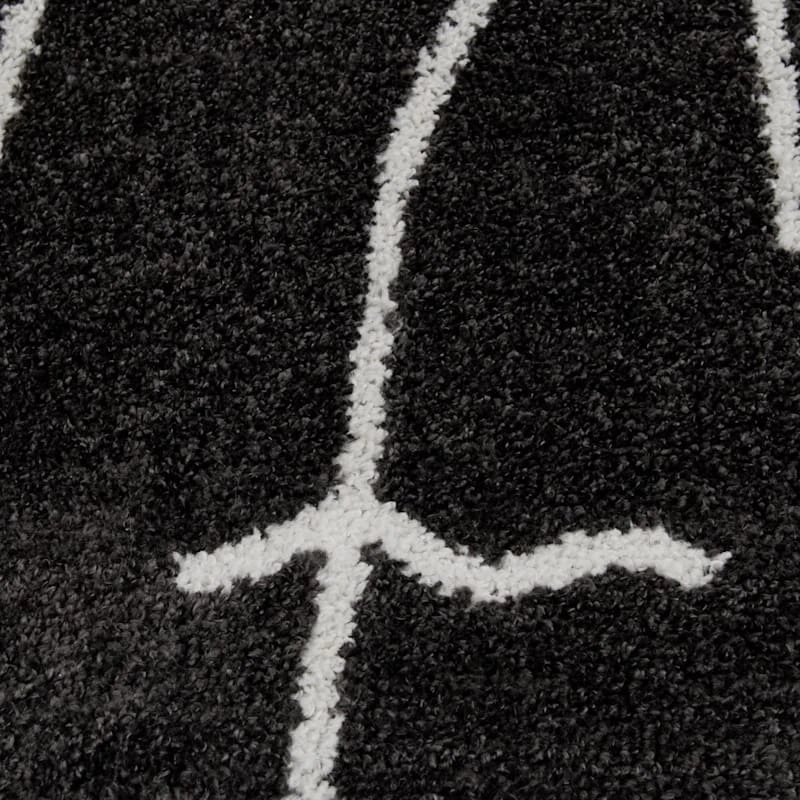 (D557) Mirabella Black Area Rug, 7x10 - Image 4