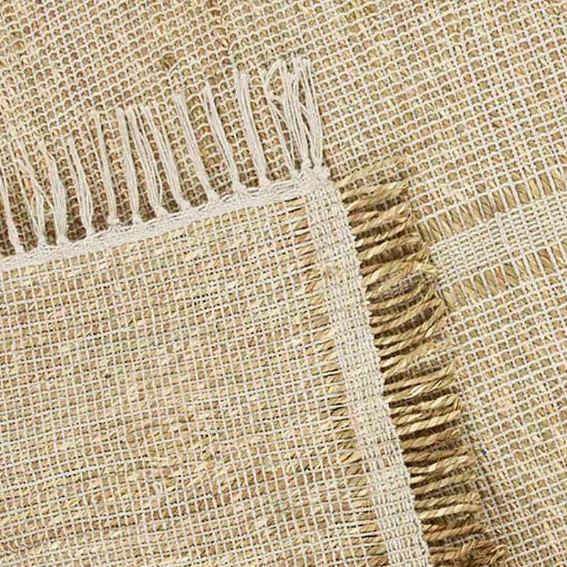 (D583) Honeybloom Mason Natural Fringe Accent Rug, 3x5 - Image 5
