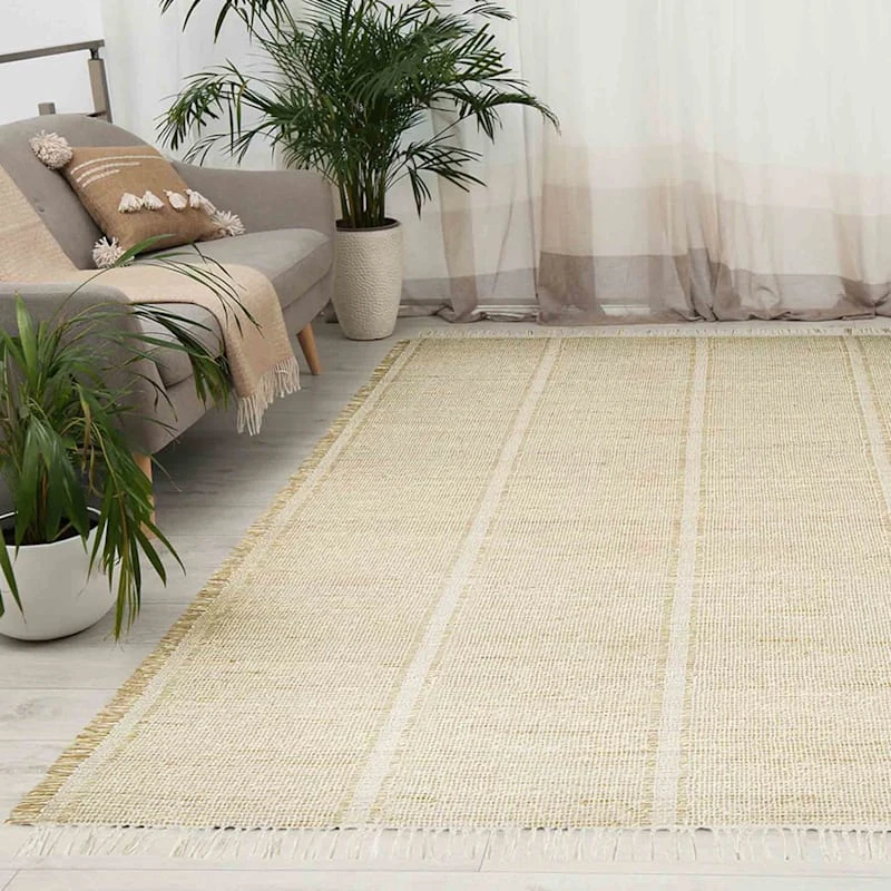 (D583) Honeybloom Mason Natural Fringe Accent Rug, 3x5 - Image 7