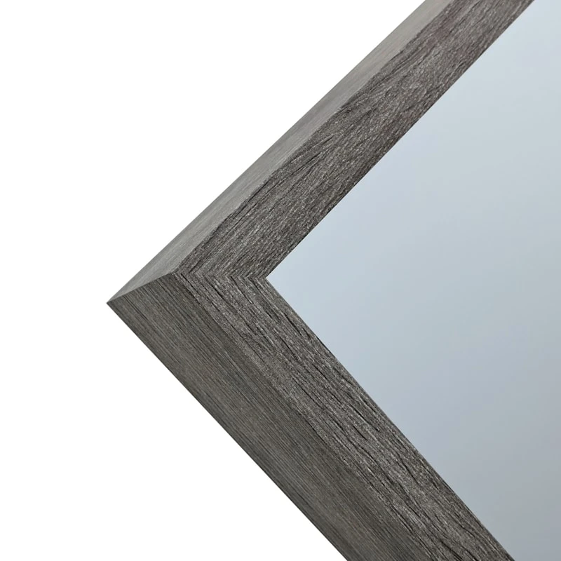 Dark Grey Wood Deep Frame Leaner Mirror, 24x58 - Image 4