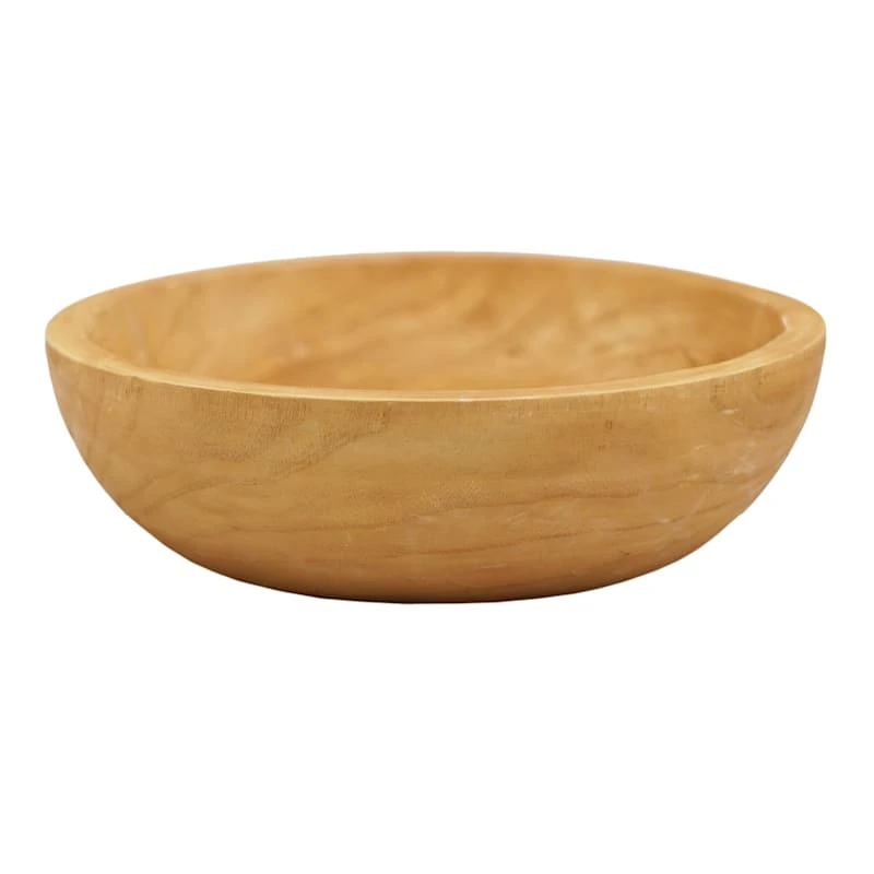 Decorative Wood Bowl, 12"