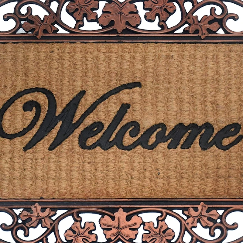 Dynasty Welcome Rubber & Coir Mat, 24x40 - Image 2