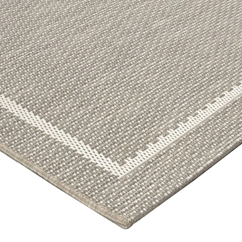 (E198) Honeybloom Prisma Ivory Border Indoor & Outdoor Area Rug, 8x10 - Image 3