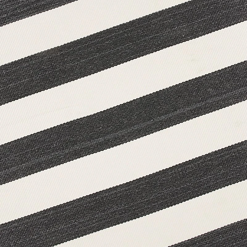 (E323) Asbury Black & White Striped Indoor & Outdoor Area Rug, 5x7 - Image 4
