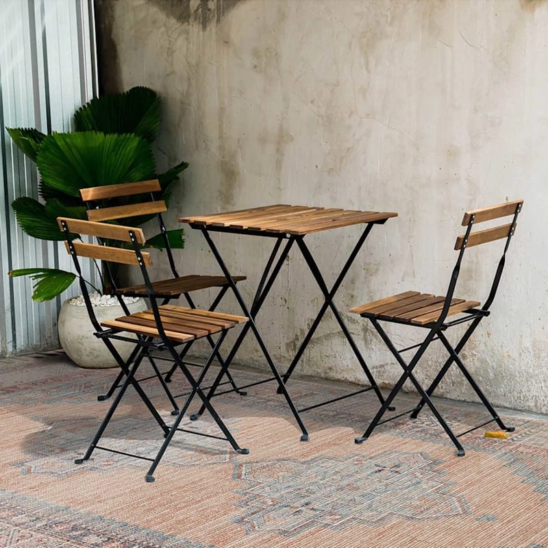 (E336) Honeybloom Anna Vintage Medallion Fringe Outdoor Area Rug, 5x7 - Image 6