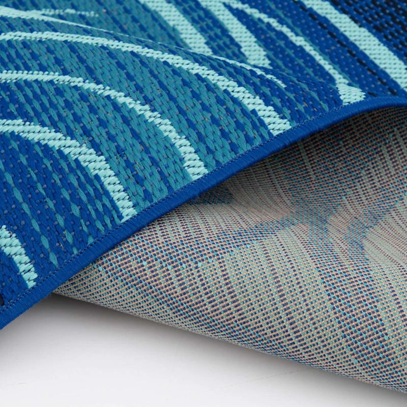 (E442) Scope Blue Wave Outdoor Area Rug, 8x10 - Image 6