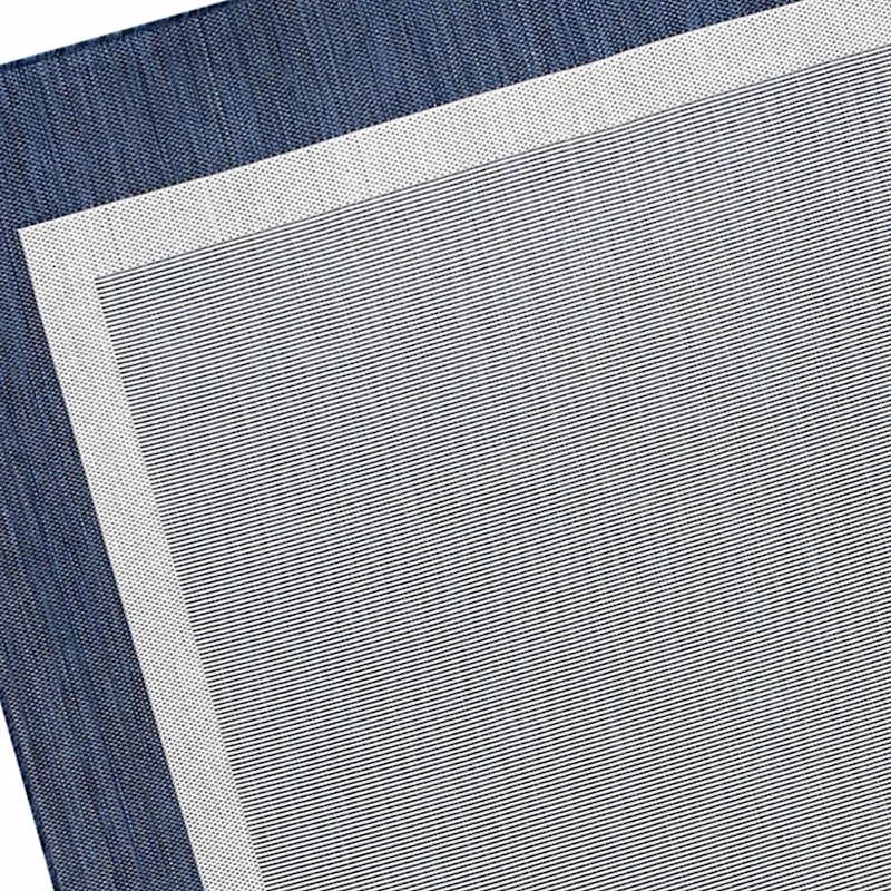 (E485) Sierra Navy Border Outdoor Area Rug, 5x7 - Image 2