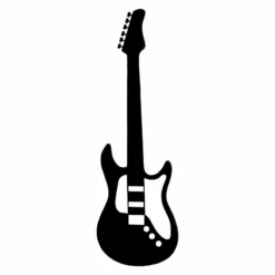 Electric Guitar Wall Art, 12x35
