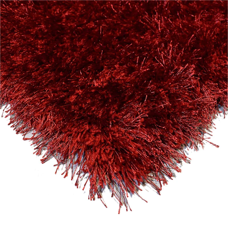EVE RED SHAG ACCENT RUG 27X42 - Image 2
