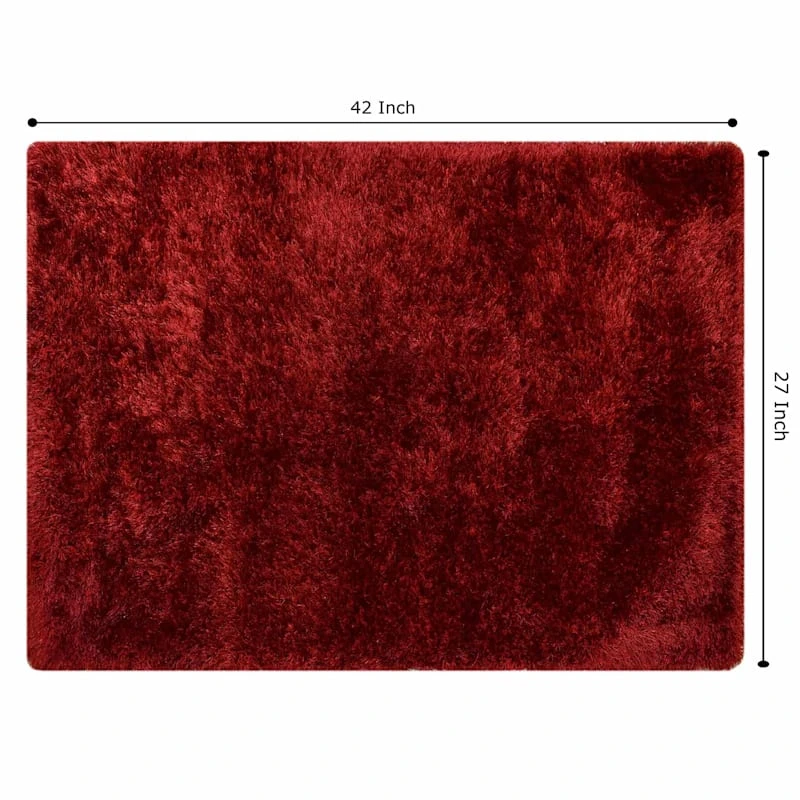 EVE RED SHAG ACCENT RUG 27X42 - Image 5