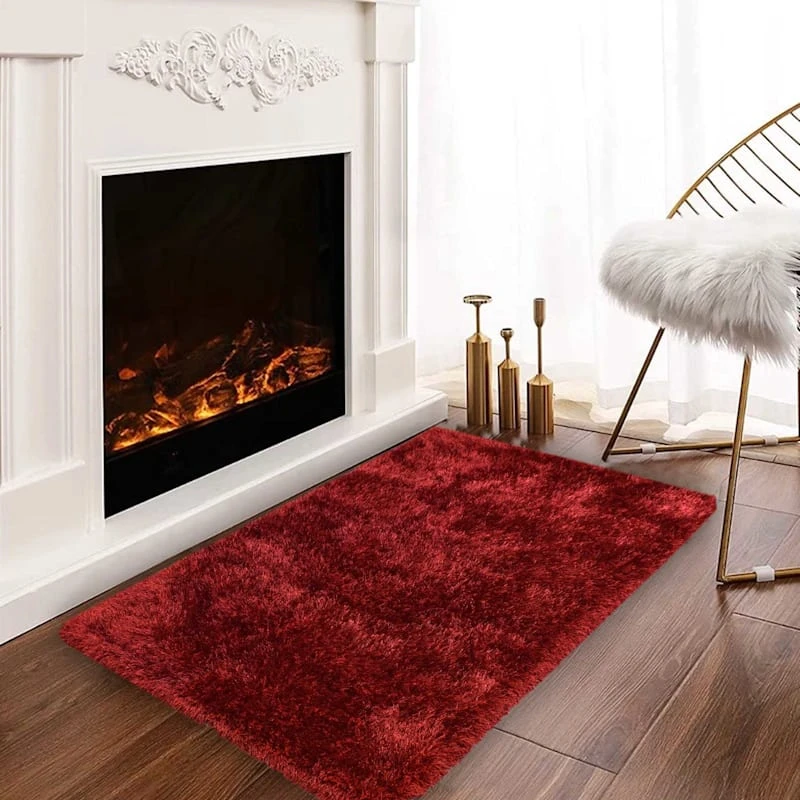 EVE RED SHAG ACCENT RUG 27X42 - Image 6