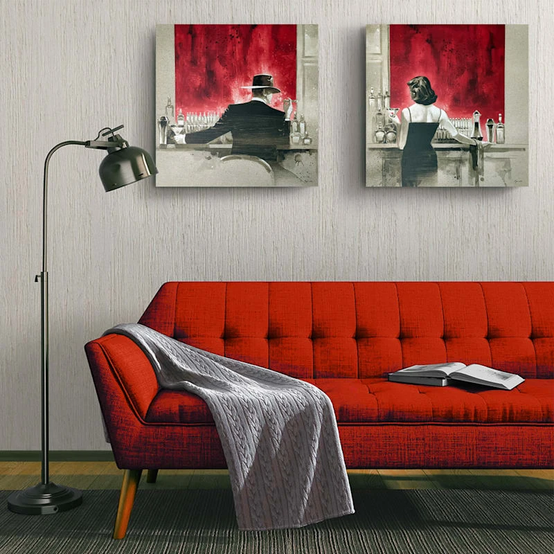 Evening Lounge Canvas Wall Art, 24" - Image 2