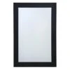 Flat Black Framed Wall Mirror, 24x36