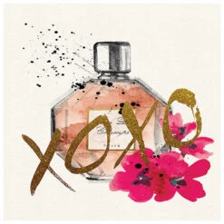 Floral Xoxo Canvas Wall Art, 18X24