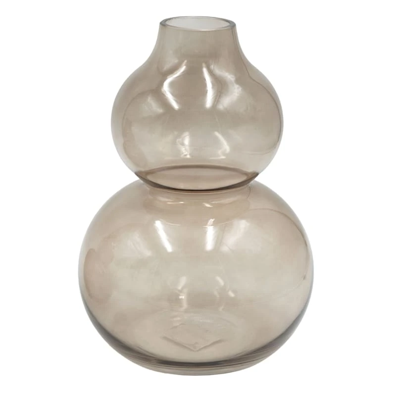 Found & Fable Brown Glass Vase, 9"