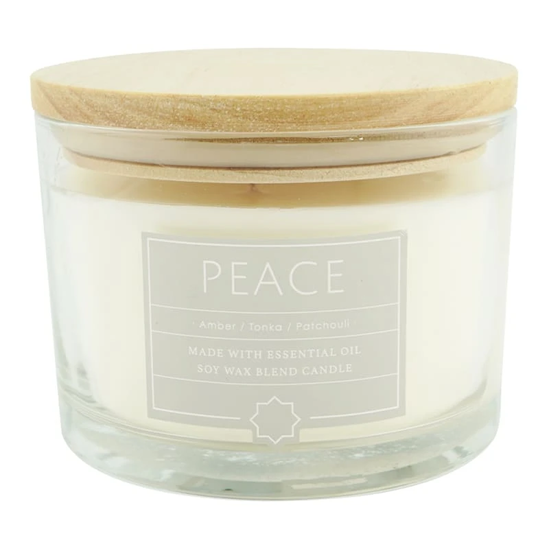 Found & Fable Peace Scented Glass Jar Candle, 16oz