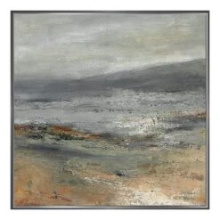 Framed Copper Mountain Textured Canvas Wall Art, 31"