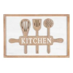 Framed Kitchen Wooden Wall Decor, 16x10