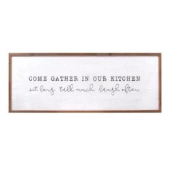 Gather In Our Kitchen Wall Art, 40x15