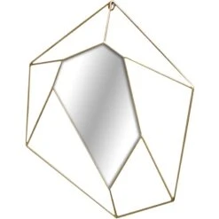 Geometric Shape Metal Wall Mirror, 16x18