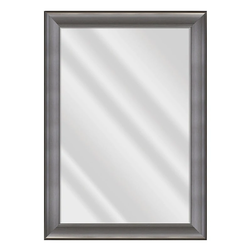 Gina Gunmetal Wall Mirror, 31x43