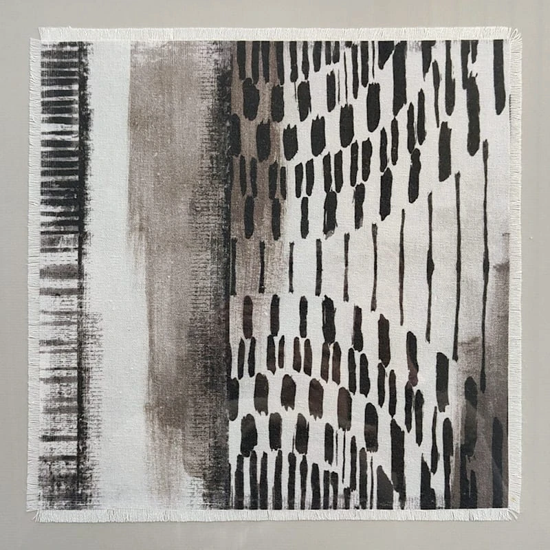 Glass Framed Abstract Print Wall Art, 17" - Image 2