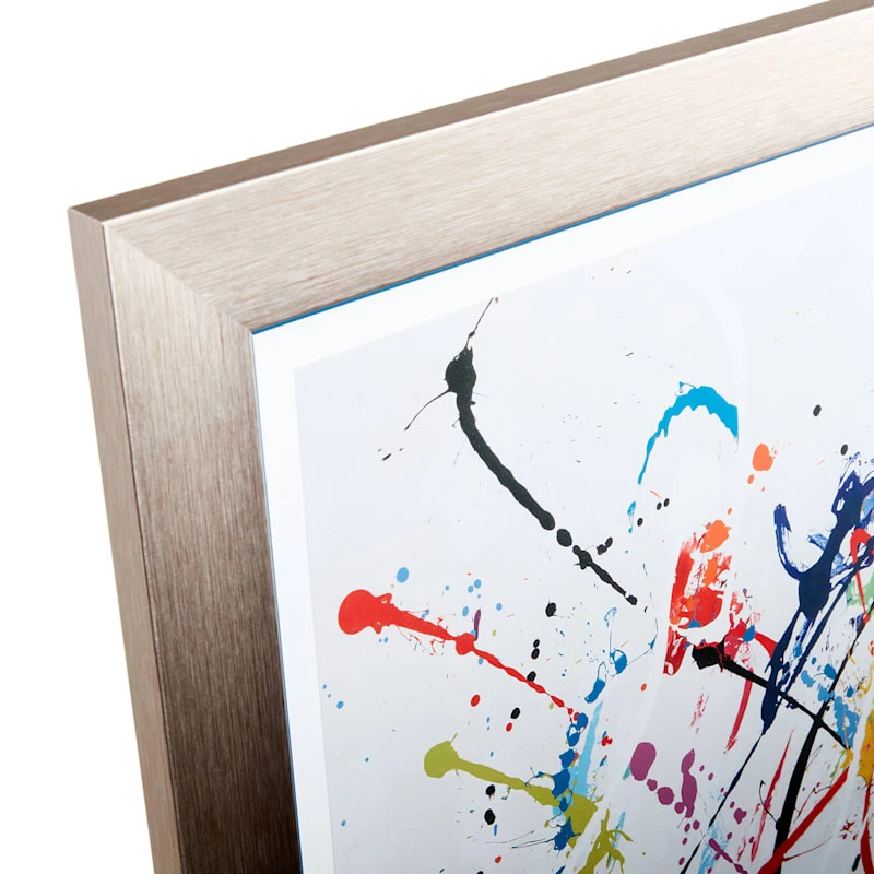 Glass Framed Abstract Print Wall Art, 39x27 - Image 3