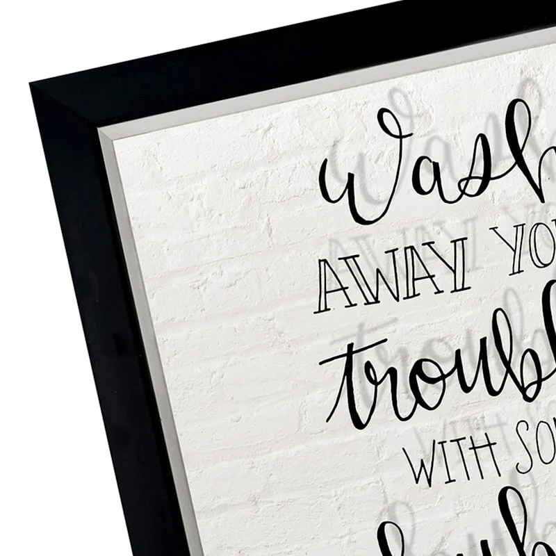 Glass Framed Bathroom Print Wall Art, 12x15 - Image 2