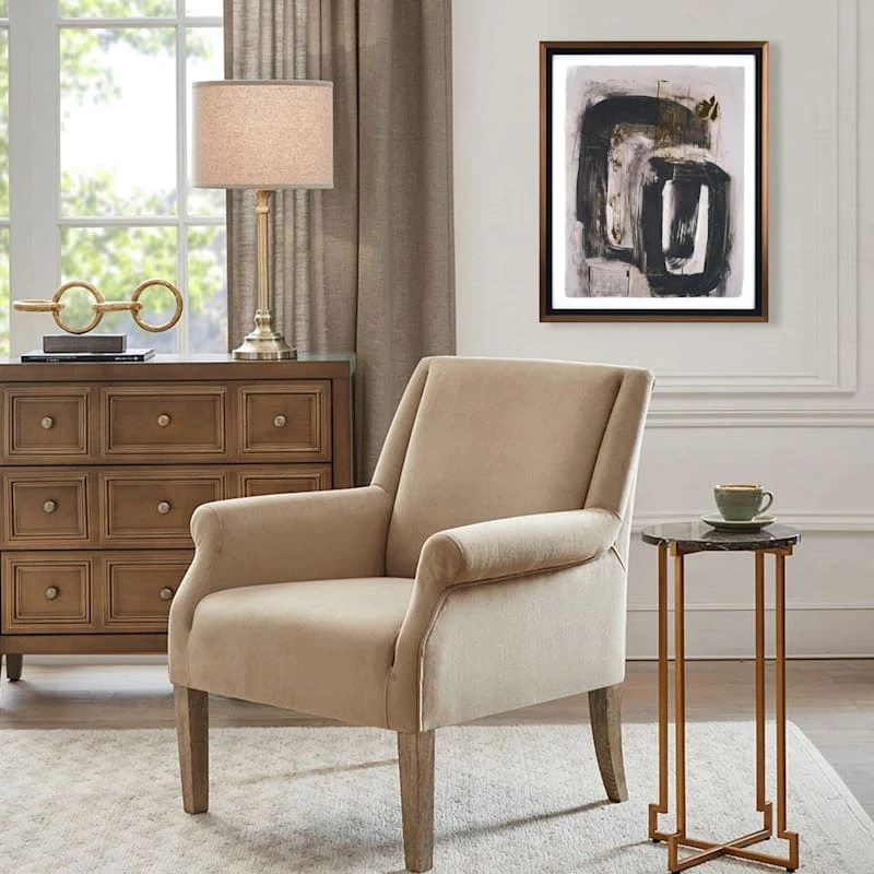 Glass Framed Gilt I Foiled Wall Art, 18x22 - Image 2