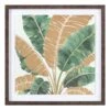 Glass Framed Leaf Print Wall Art, 20"