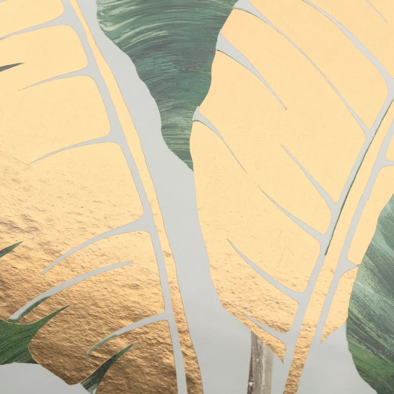 Glass Framed Leaf Print Wall Art, 20" - Image 3