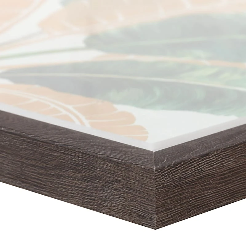 Glass Framed Leaf Print Wall Art, 20" - Image 4