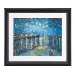 Glass Framed Starry Sky Print Wall Art, 27x23