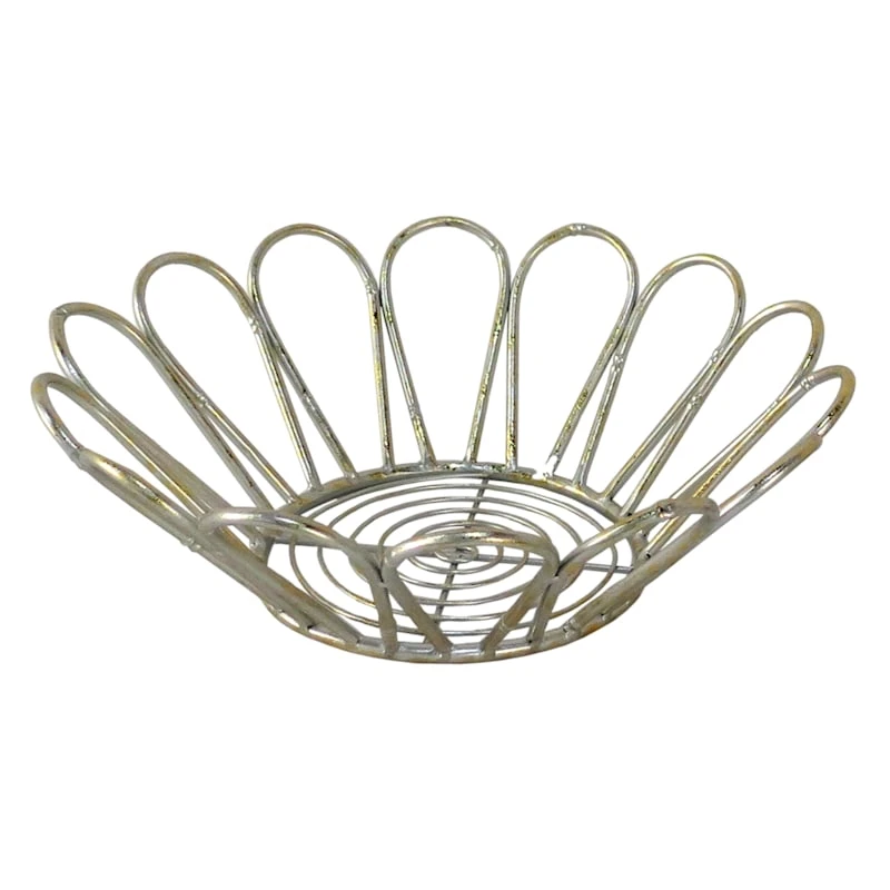 Gold Bamboo Metal Bowl, 14"