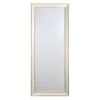 Gold Bamboo Wood Trimmed Beveled Wall Mirror, 24x58