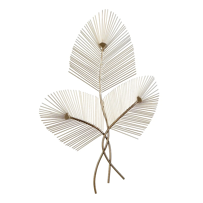 Gold Botanical Wall Art, 18x32