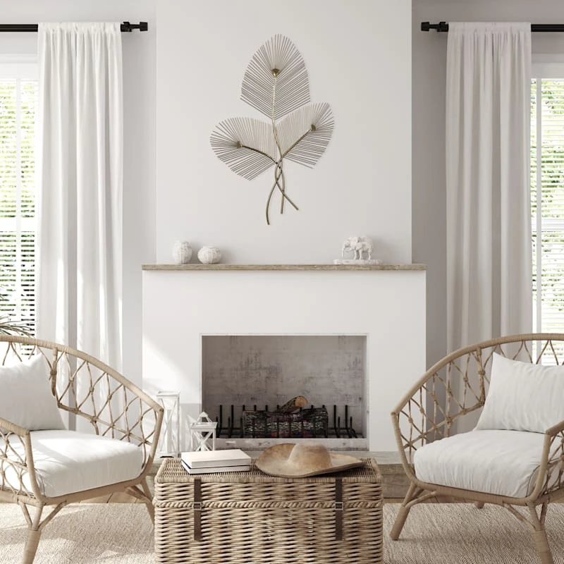 Gold Botanical Wall Art, 18x32 - Image 2