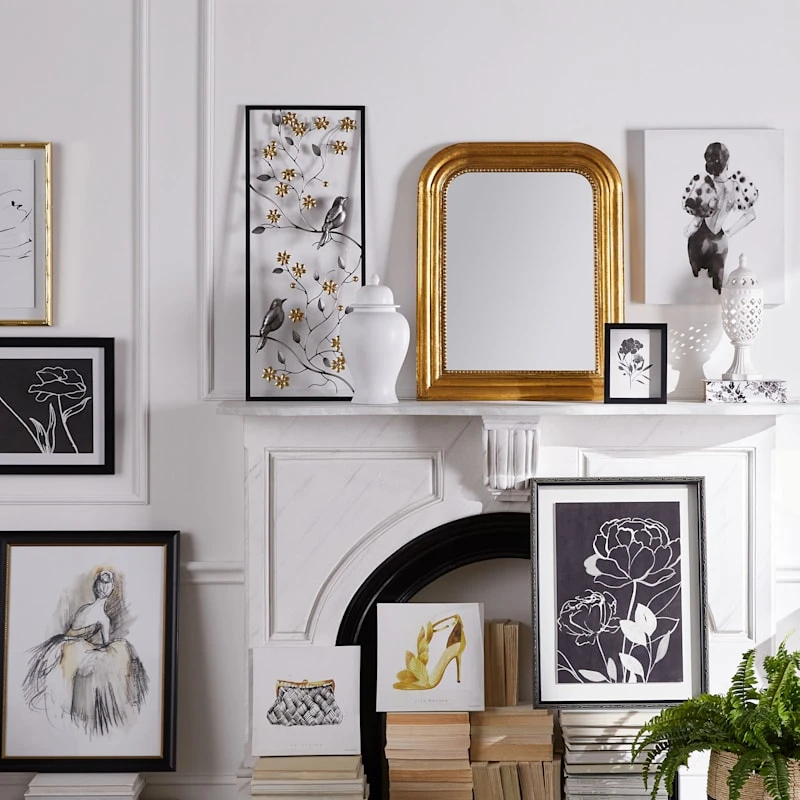 Gold Rounded Edge Wall Mirror, 24x30 - Image 2