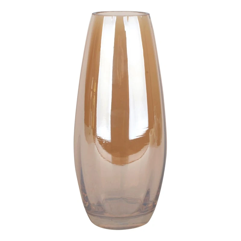 Grace Mitchell Amber Glass Vase, 8"