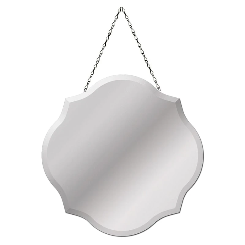 Grace Mitchell Frameless Hanging Wall Mirror, 18"